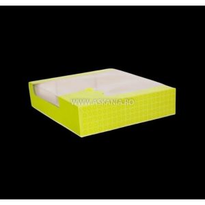 Cutie cu fereastra 23x23x5 (50) verde