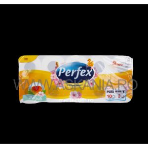 Hartie igienica Perfex piers/musetel,10buc/set,8set/bax