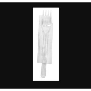 Furculita lux/reutilizabila+servetel,100/set,10set/bax